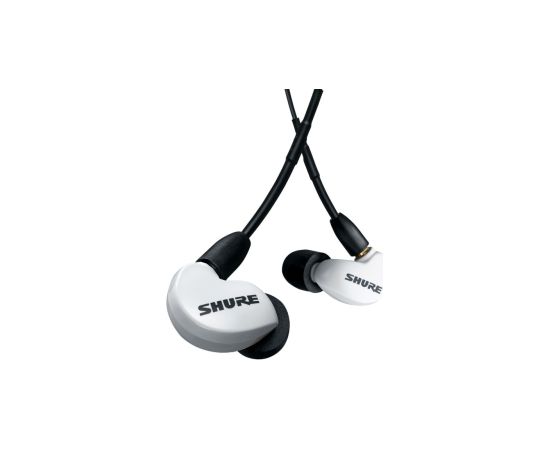 Shure AONIC 215 - in-ear headphones with single transducer and 3.5mm cable (white) Aудио-видео