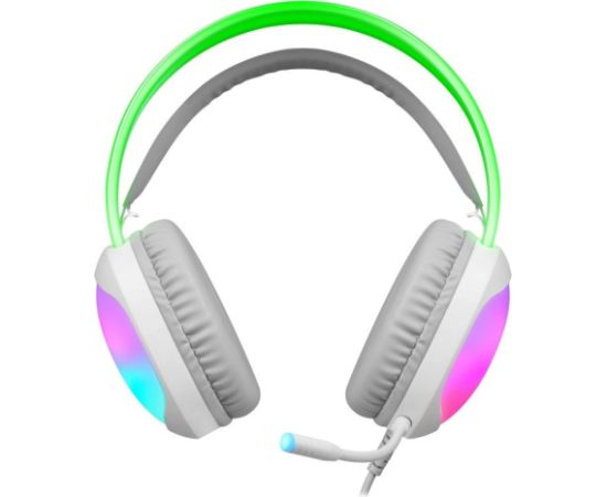 HEADPHONES DEFENDER ECLIPSE RGB WHITE Austiņas