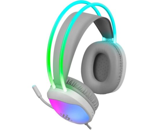 HEADPHONES DEFENDER ECLIPSE RGB WHITE Austiņas