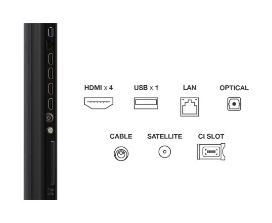 TCL 65C69K TV 165.1 cm (65") 4K Ultra HD Smart TV Wi-Fi Metallic Телевизоры