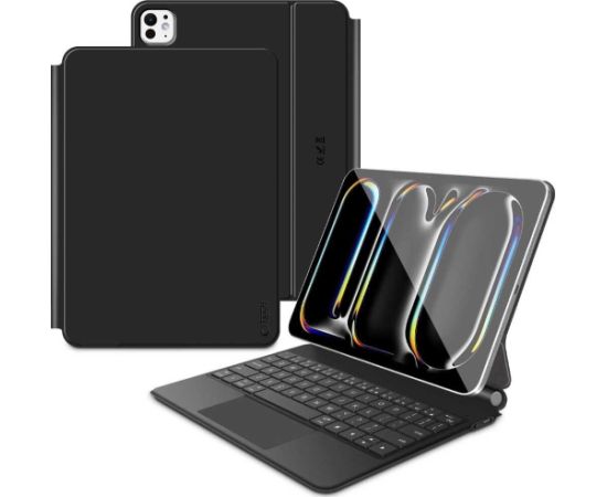 Tech-Protect SMARTCASE MAGNETIC + KEYBOARD IPAD PRO 11” 5 / 6 2024-2025 BLACK Jaunumi - Datori