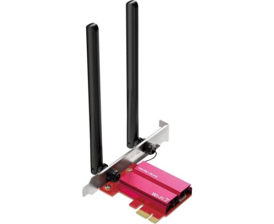 Tīkla karte MERCUSYS MA37BE WiFi7 PCIe adapter (BE6500,2,4GHz/5GHz/6GHz,Bluetooth5.4) Jaunumi - Datori