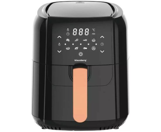 Karstā gaisa friteris, 5.5L, 1400W, KB 7600, Klausberg. 7 cepšanas programmas Taukvāres katli
