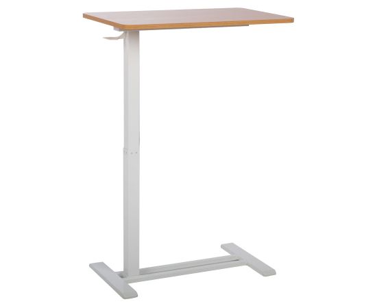 Desk ERGO with one leg 70x40xH66-106cm, manual, oak/white Новинки Для дома и сада 