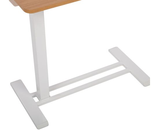 Desk ERGO with one leg 70x40xH66-106cm, manual, oak/white Новинки Для дома и сада 