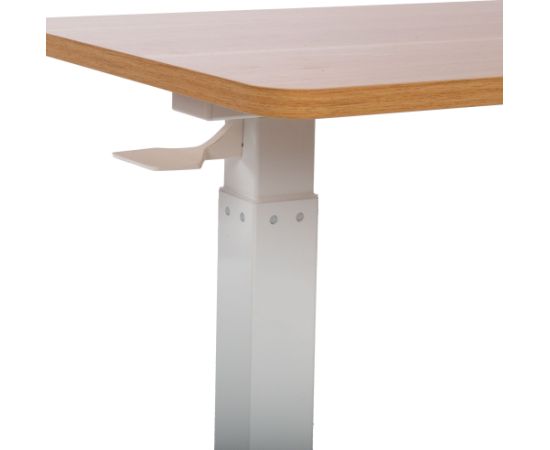 Desk ERGO with one leg 70x40xH66-106cm, manual, oak/white Новинки Для дома и сада 