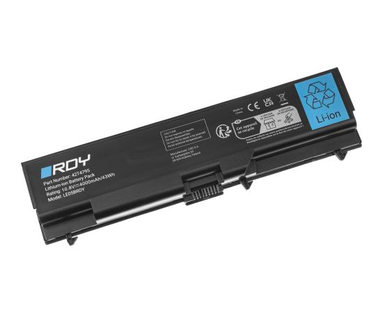 Green Cell RDY Laptop Battery 42T4235 42T4795 for Lenovo ThinkPad L510 L512 L520 SL410 SL510 T410 T410i T420 T420i T510 T520 W510 W520 Portatīvo datoru baterijas
