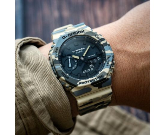 Casio G-shock Original GA-2100CM-5AER Carbon Core Guard Rokas pulksteņi 