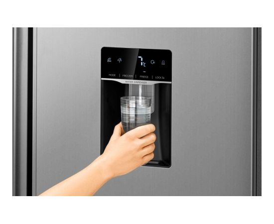 Bomann SBS 7367 IX Side-by-Side Ledusskapis Inox 177cm Ledusskapji