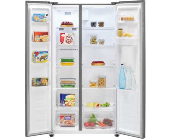 Bomann SBS 7367 IX Side-by-Side Ledusskapis Inox 177cm Ledusskapji