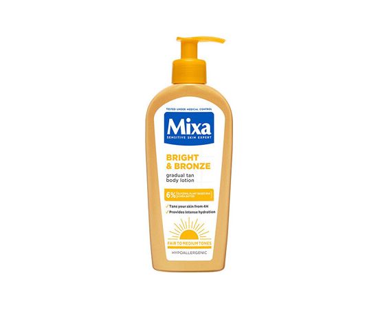 Mixa Bright and Bronze Milk - Samoopalovací mléko pro postupné opálení 250ml Ķermeņa kosmētika