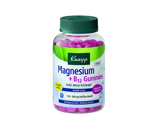 Kneipp Magnesium + B12 gummies - Doplněk stravy ( 60 ks ) Smaržas - NESAKĀRTOTS