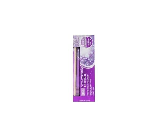 Xpel Oral Care Purple Whitening Toothpaste Set 100ml Zobu pastas un mutes dobuma skalojamie līdzekļi