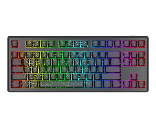 Klaviatūra  Redragon K737 Uranus Pro Silky Frost Linear Switch (K737B-RGB-PRO) Новинки Компьютерная техника