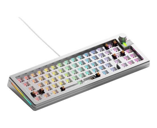 Klaviatūra Glorious GMMK 3 Pro 65 % Custom Gaming-Tastatur - Barebone, ANSI-Layout, silber Jaunumi - Datori