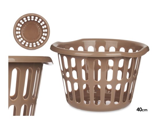 Apaļš grozs 40 cm, taupe, 25×40×40 cm, 85319, Kipit Veļas kopšana