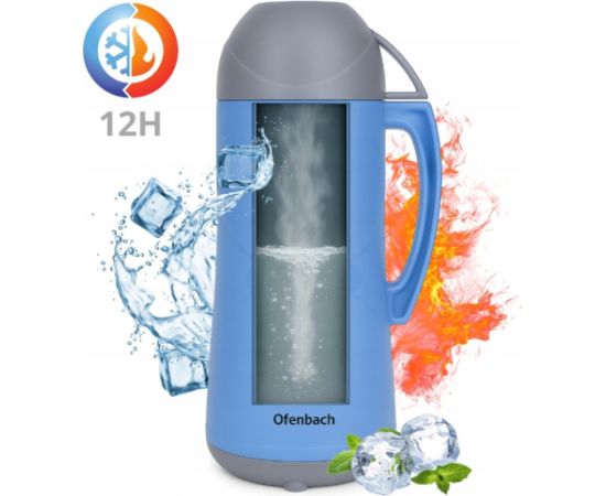 Termoss ar stikla ieliktni 1.8L, 101322, Ofenbach Termosi