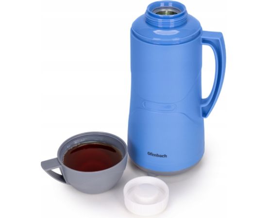 Termoss ar stikla ieliktni 1.0L, 101321, Ofenbach Termosi