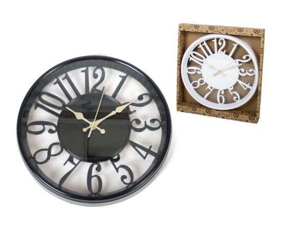 Настенные часы 30 см, 2 вида, 30 x 5 x 30 см, DECORLIFE Часы на стене