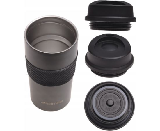 Termokrūze 480 ml (tumši pelēka), 2150A, KAMILLE Termosi