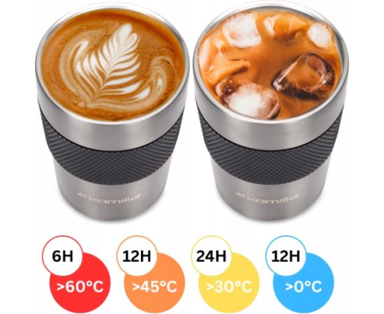 Termokrūze 360 ​​ml (tumši pelēka), 2150, KAMILLE Termosi