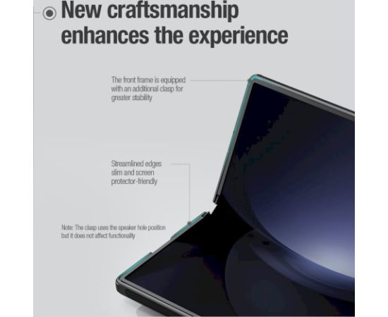 Nillkin Super Frosted FOLD Back Cover Aizsargapvalks priekš Samsung Galaxy Z Fold 6 / melns Neoriģinālie Maciņi