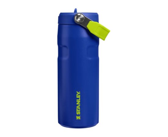 Stanley Termopudele ar salmiņu The IceFlow Bottle Flip Straw 2.0 0,47L tumši zila Pudeles