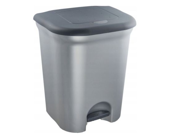 Keeeper Мусорное ведро с педалью для сортировки отходов, 2x11 л, Torge, 37,5x29,5x46 см, светло-серебристый. Новинки Для дома и сада 
