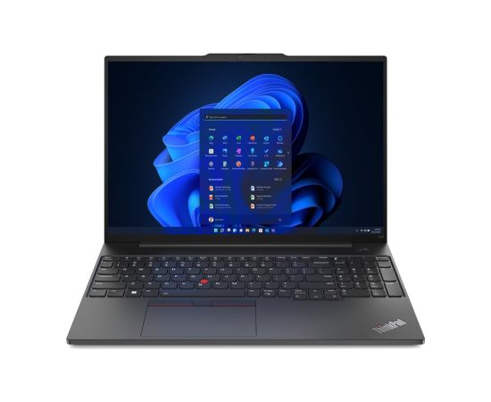 Lenovo ThinkPad E16 Gen 1 (Intel) Intel® Core™ i5 i5-1335U Laptop 40.6 cm (16") WUXGA 16 GB DDR4-SDRAM 256 GB SSD Wi-Fi 6 (802.11ax) Windows 11 Pro US English Black New Repack/Repacked Ноутбуки
