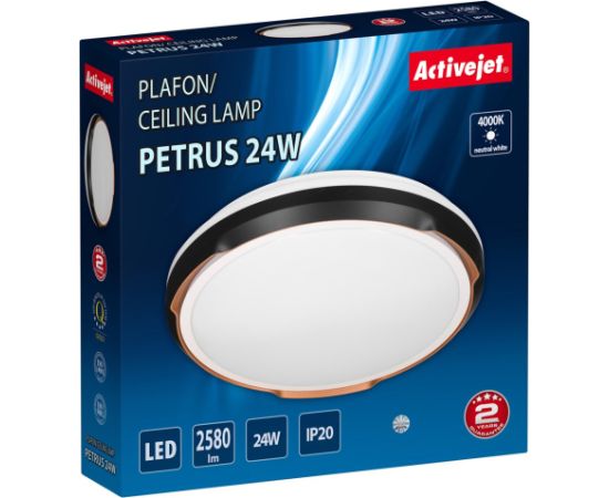 Activejet LED ceiling light AJE-PETRUS 24W Griestu lampas - šķīvji