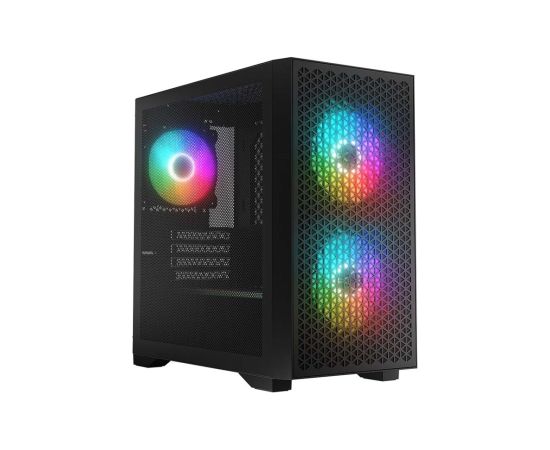 Logic 3 Logic DART PRO ARGB MINI USB-C PC Case Black Datoru korpusi