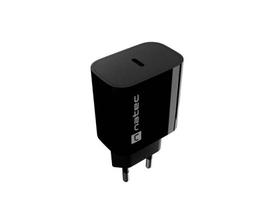 WALL CHARGER NATEC RIBERA 1X USB-C 20W BLACK Зарядные устройства