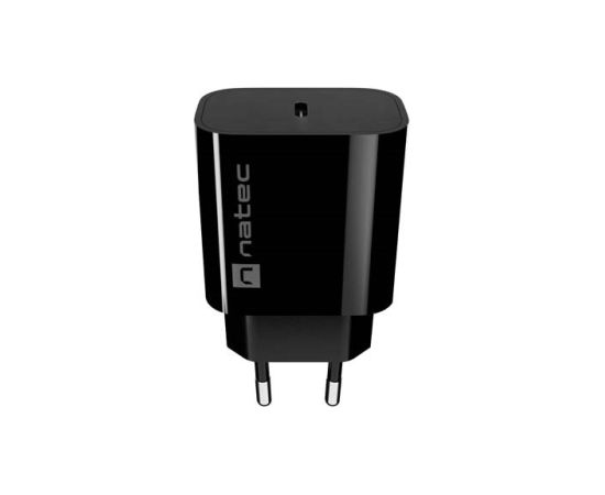 WALL CHARGER NATEC RIBERA 1X USB-C 20W BLACK Зарядные устройства