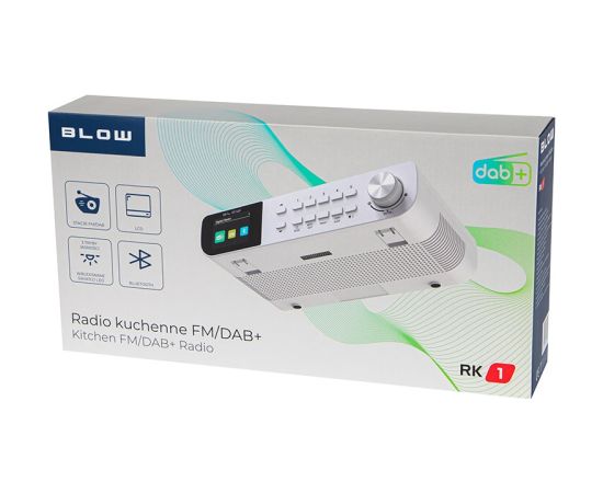 FM/DAB+ BLOW RK1 kitchen radio, white Aудио-видео