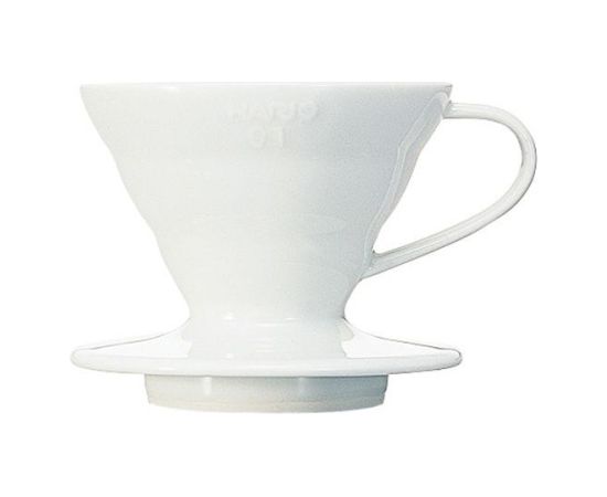 Hario ceramiczny Drip V60-01 Biały Tējkannas (ar svilpi)