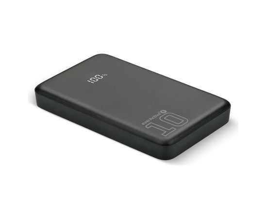 Powerbank 10 000mAh, 1x USB, 2x USB-C, 20W, QC4+, LCD screen, black Power Banks