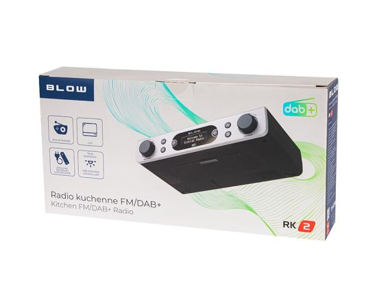 FM/DAB+ BLOW RK2 kitchen radio, silver Jaunumi - Audio-Video