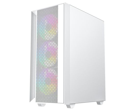 Gembird Fornax 4000W ARGB gaming ATX computer case, Midi Tower, backlight, White Datoru korpusi