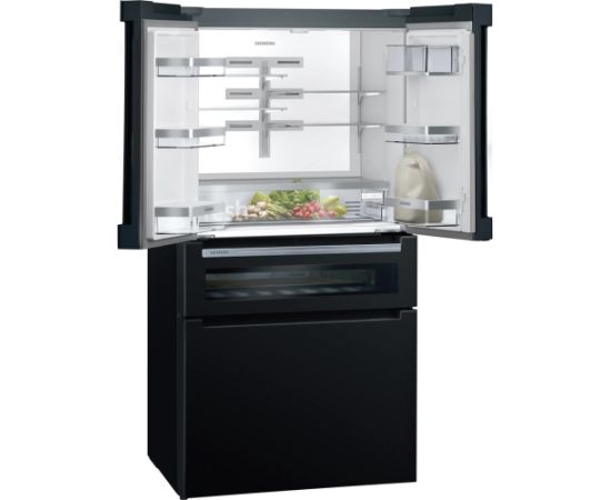 Siemens KF96RSBEA side-by-side refrigerator Freestanding 572 L Black Крупная бытовая техника