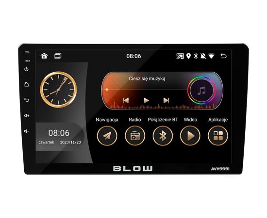 Radio BLOW AVH-9991 1DIN 9" Android/WiFi/GPS/CARPLAY Jaunumi - Audio-Video