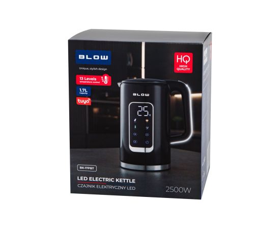 Black kettle with display 2500W BK-17PBT BLOW WI-FI TUYA Tējkannas (elektriskās)