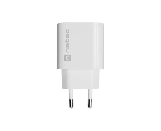 WALL CHARGER NATEC RIBERA 1X USB-C 20W WHITE Зарядные устройства