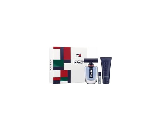 Tommy Hilfiger Impact Gift set EDT 100 ml, shower gel 100 ml and miniature EDT 4 ml 100ml Dāvanu komplekti