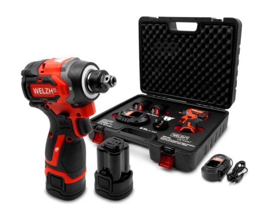 Welzh Werkzeug Mini kompakts akumulatora bezsuku triecienskrūvgriezis 1/2" 360NM Новинки Для дома и сада 