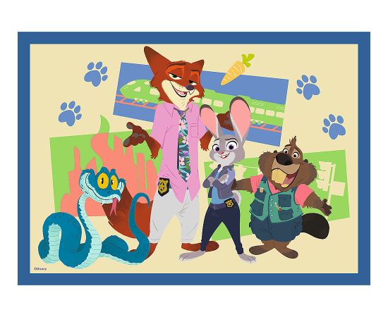 TREFL DISNEY ZOOTROPOLIS Pužļu komplekts 4in1 Puzles
