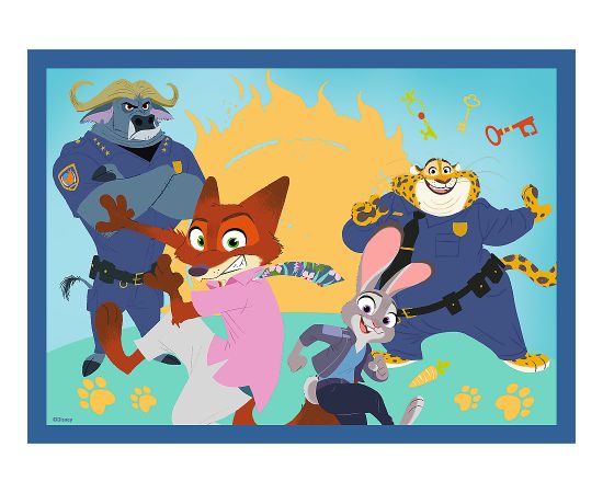 TREFL DISNEY ZOOTROPOLIS Pužļu komplekts 4in1 Puzles