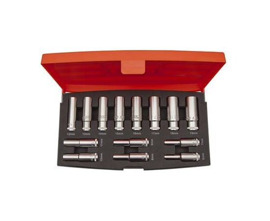 Bahco Deep hexagon socket set 6-19mm 3/8" 14 pcs Наборы инструментов