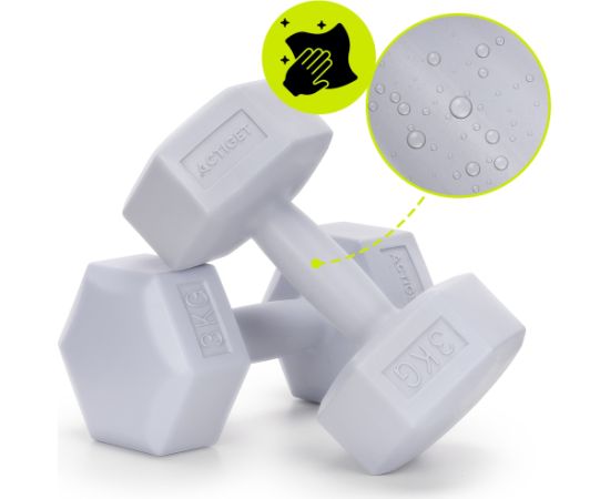 Springos Hanteles ACT0161 2 x 3 kg Hanteles  un  komplekti 