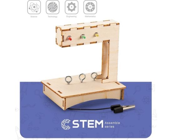 Extradigital Wooden Assembly Kit Traffic Lights, STEM Educational Toy Конструкторы