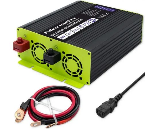 Qoltec Charger for LiFePO4 AGM GEL SLA batteries 80A Akumulatoru lādētāji, starteri